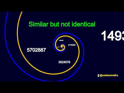 Fibonacci Spiral vs Golden Spiral: Similar but NOT Identical (Extreme Zoom – Fibonacci Day Special!)