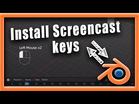 Blender Tutorial: How To  Set up Screencast Keys In Blender 3 4 0
