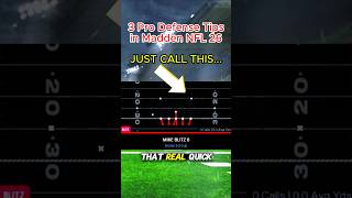 3 SECRET Defense Tips Every Madden 26 Player NEEDS! ✅ #shorts