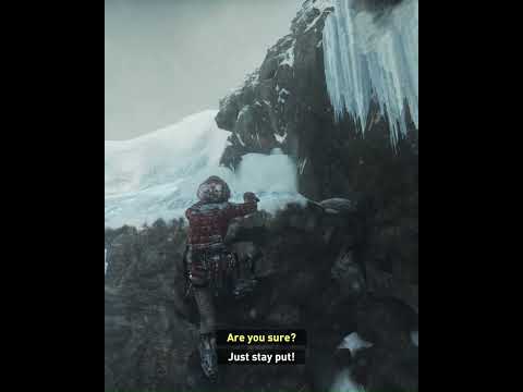 🧗🔥 Lara Refuses to Fall ❄️🌨️| Rise of the Tomb Raider #shorts #ytshorts