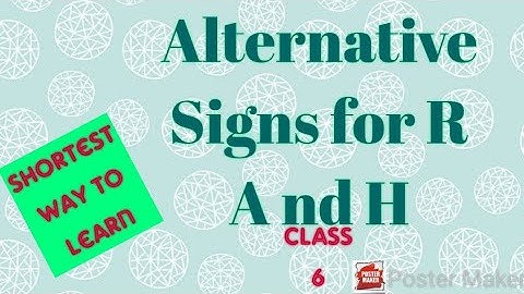 Alternative signs for R & H IICLASS6II #pitman #shorthand @RamanStenoClasses@saistenoclasses6228