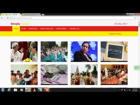 Hindi News Portal with Codeigniter Framework (Simply Lalsot Part -3 ,Delete post & Show Message)