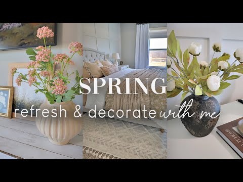 Video: SPRING DECORATE WITH ME | BEDROOM REFRESH | SPRING DECORATING IDEAS 2024