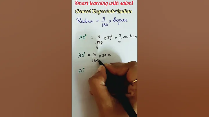 Conversion Degree to Radian #conversion #viralshorts #shorts