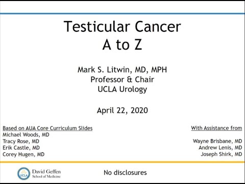 4.22.2020 Urology COViD Didactics - Testicular Cancer A to Z