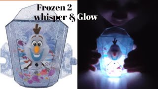New Frozen 2 Whisper and Glow - Olaf Magical Snowman Lights Playset