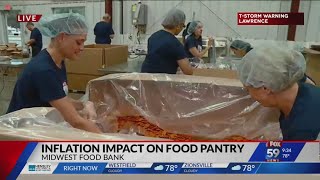 Live interview about inflation impact on food pantries