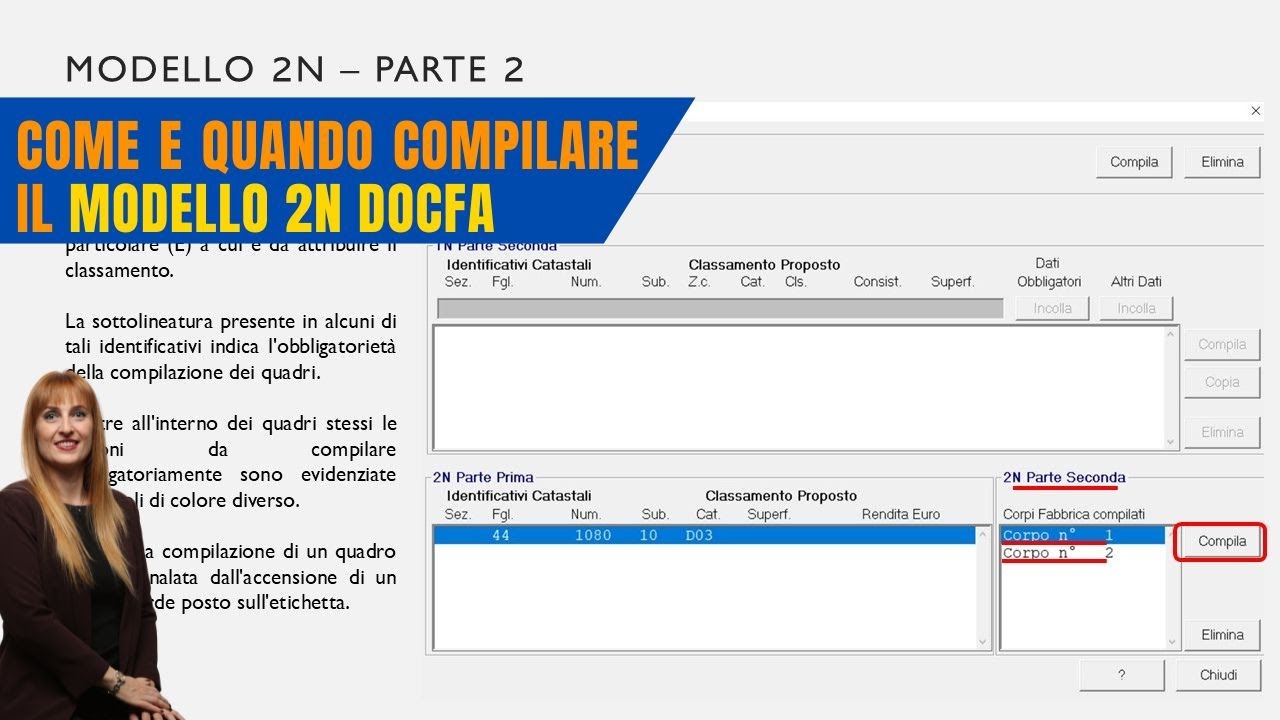 Modello Es Come e quando compilare il modello 2N Docfa - YouTube