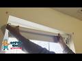 How to Install New Blinds. Blackout Blinds Installation. (Roller Style Shade)