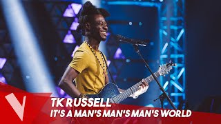 Video thumbnail of "James Brown - 'It's a Man's Man's Man's World' ● TK Russell | Blinds | The Voice Belgique Saison 9"