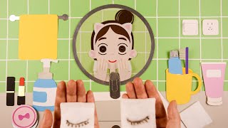 GRWM Stop Motion | Removing makeup & Doing facial treatment 丨Meng's Stop Motion