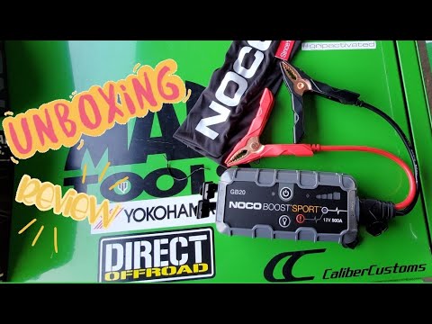 Unboxing NOCO GB20 500 Amp Jump starter & Review