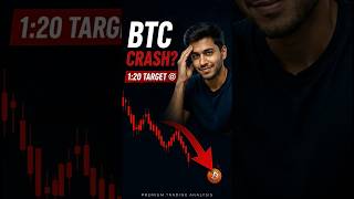 Btc crash 🤯 1:20 target 🎯 #liquidity #trading #btc #shorts