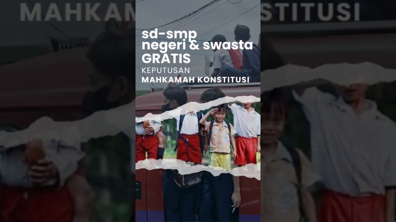 Pendidikan Dasar 9 Tahun Negeri & Swasta gratis? 