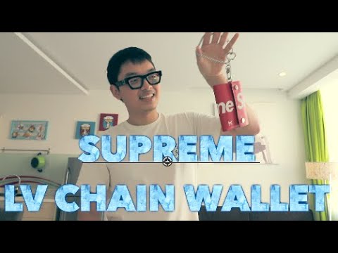 SUPREME LV CHAIN WALLET 