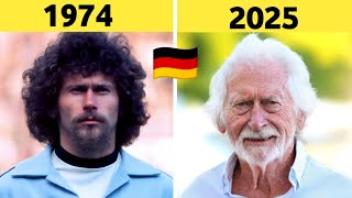 🇩🇪 West Germany ⚽ World Cup 1974 Squad – Then and Now | Legends Who Made History 🏆