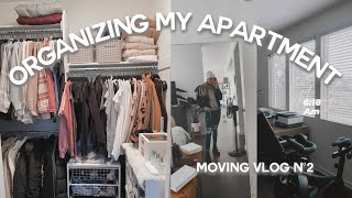 MOVING VLOG #2: organizing my closet + lots of unpacking!