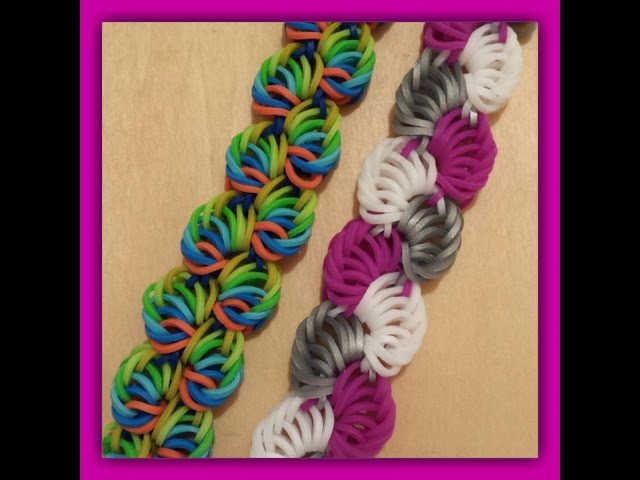 New  Sorbet Delight  Hook Only Rainbow Loom Bracelet/ How To Tutorial 