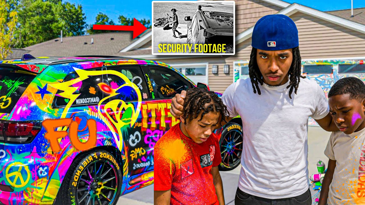 ANGRY KIDS SPRAY PAINTED My TRACKHAWK! *Caught On Camera* MEET MY NEIGHBORS 