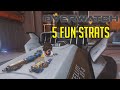 Top 5 Fun Overwatch Strategies! Tracer INSIDE The Payload!