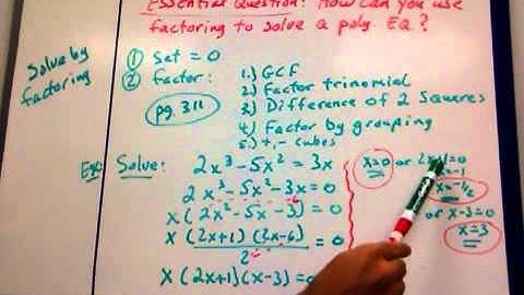 5-3 Solving Polynomial Equations