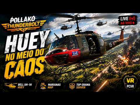 Video UH-1H HUEY no meio do Caos | Missão de Helicóptero Bell UH-1H no DCS