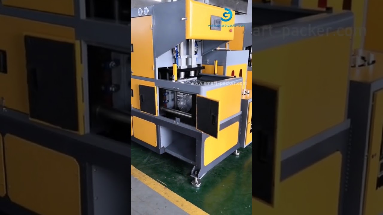 Semi automatic 5 liter water bottle two cavity blowing machine PET bottle making equipment testing v