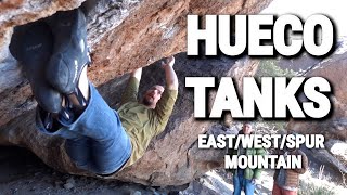 HUECO TANKS BOULDERING ON EAST/WEST/ AND SPUR MOUNTAIN V0-V8