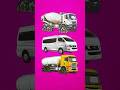 MOBIL TRUK MIXER RODA TANK, MOBIL NISSAN DAN MOBIL TRUK TANGKI RODA TANK #shorts #puzzle