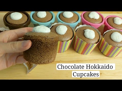 초콜릿 홋카이도 컵케이크 120도 저온 베이킹