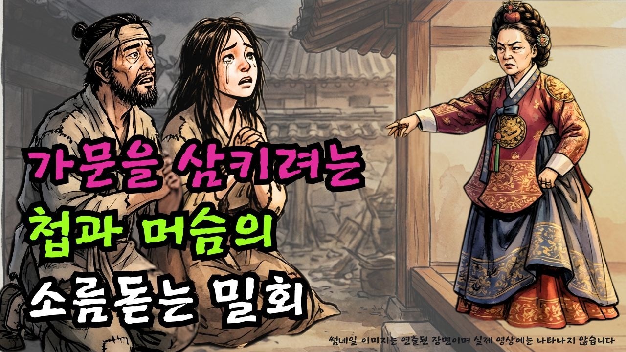 첩이 낳은 도련님이 마당쇠를 빼닮은 기막힌 이유와 돌잔치 날 거울 속에 비친 충격적이고 소름돋는 핏줄의 진실 | 한국 전설 옛날이야기