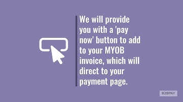 Accept credit card payments with MYOB + B2Bpay