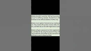 What is DAF in UPSC // detailed video #upsc #upscmotivation #ias #iasmotivation