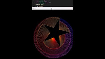 How to Draw Movable Star in Circle in Python Turtle #coding #computerscience #programming #python