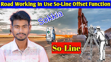 How To Use So-Line Offset Function Sokkia Total Station Practical in site | So Line im 50 Series