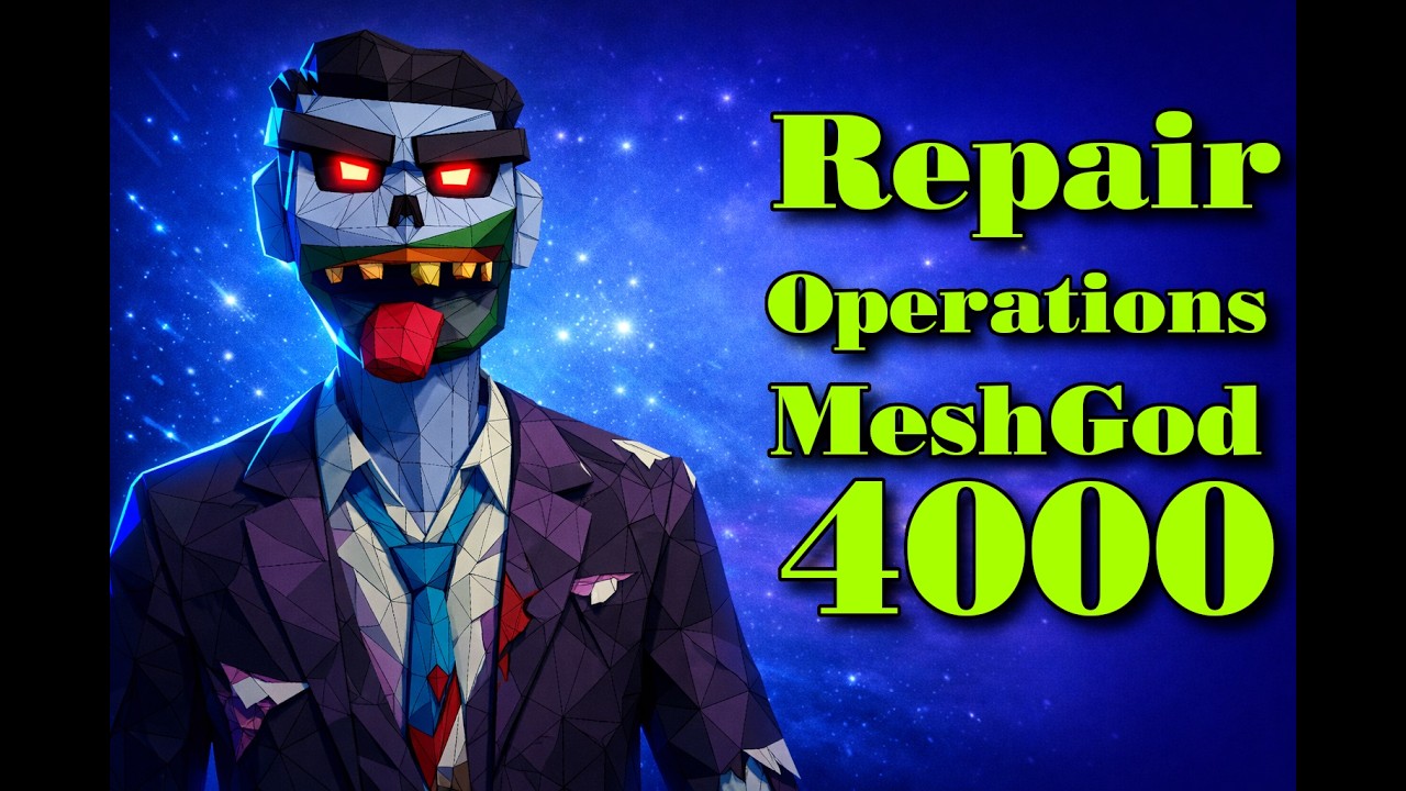 MeshGod 4000 – Repair Tab | Unity Mesh Editing Tool - YouTube