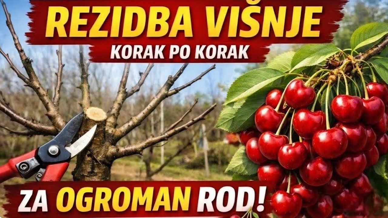 Rezidba višnje korak po korak – jednostavno, za OGROMAN UROD