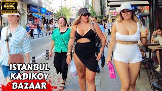 ?? Kadikoy Bazaar Fake Market Istanbul 2023 Turkey Walking Tour Tourist Guide 4K