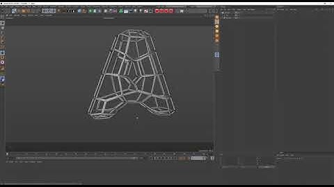 CINEMA 4D TIME LAPSE   A LETTER 