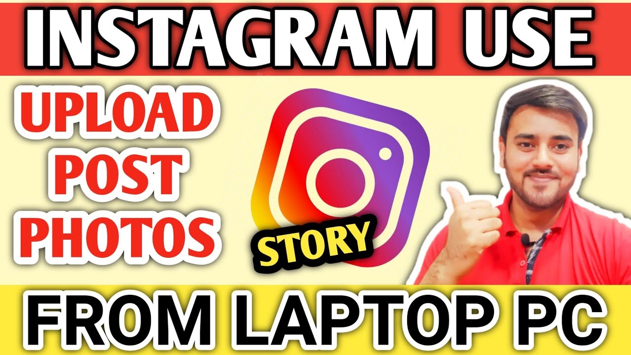 How To Post On Instagram From Laptop Computer Pc Windows 10 How To Use ...
