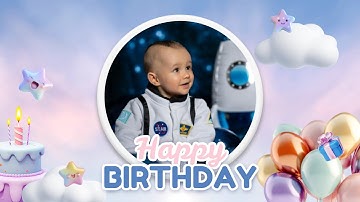 Free 3d Cartoon Baby Boy Girl 1st Birthday Video Template (Customizable) - FlexClip