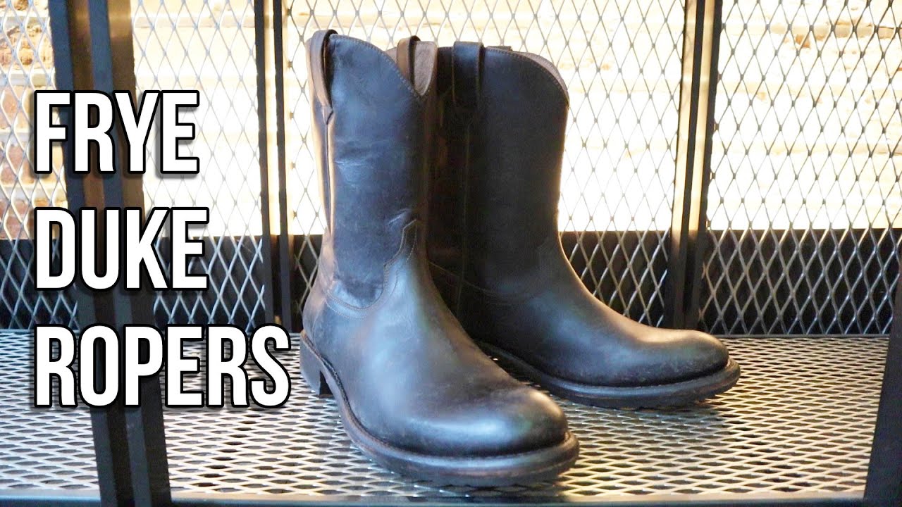 Frye Duke Roper Boots - Quick Impression - YouTube