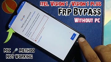 Itel Vision 1 plus frp bypass 2024 |Itel Vision 1 google Account bypass |Itel Vision1plus frp unlock