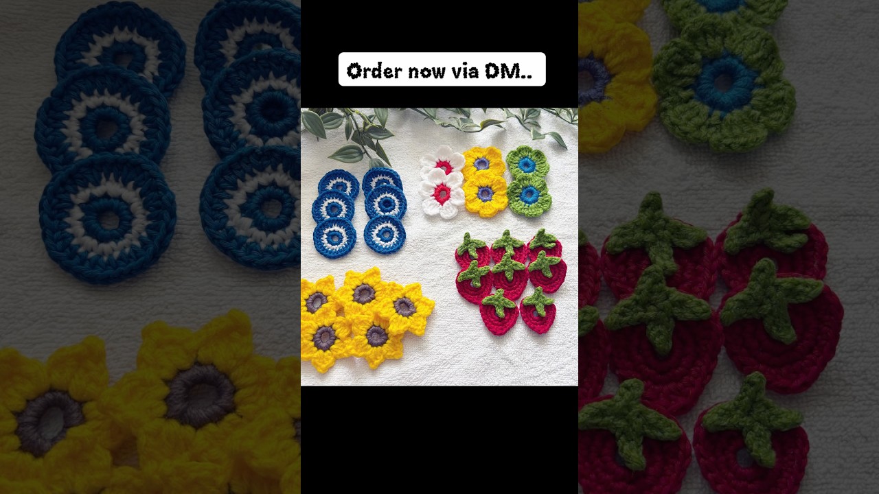 Crochet shirt button accessories…. 