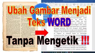 Cara membuat foto menjadi teks WORD