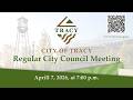 April 7, 2026 - Regular Tracy City Council Meeting