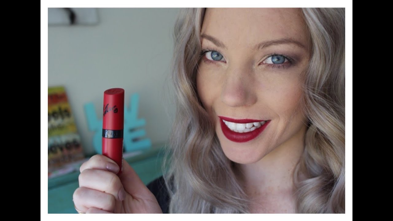 Rimmel London Kate Moss 107 Lipstick Review Youtube