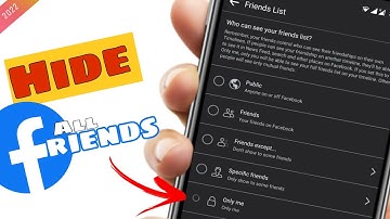 How to Hide All Facebook Friend List | 2022 | Digi Guide