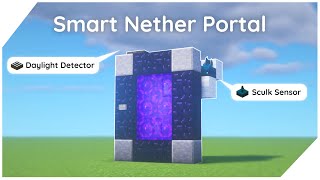 Smart Nether Portal - Minecraft Tutorial Indonesia (Java/Bedrock)