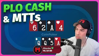 PLO Cash Games and MTTs on CoinPoker (Stream Highlights)